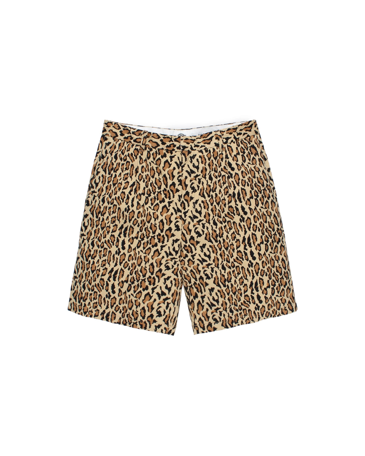 WACKO MARIA × DICKIES の LEOPARD PLEATED SHORTS (26SS-WMP-DC03)