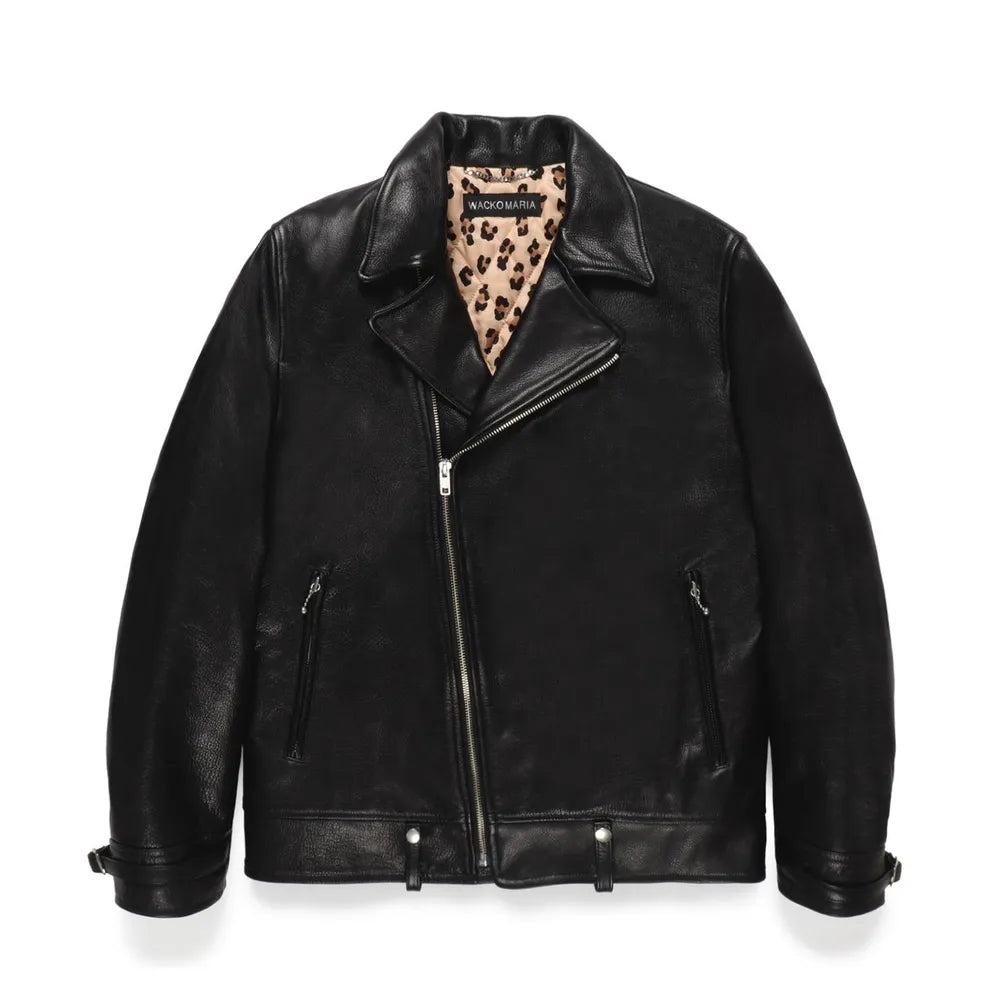 WACKO MARIA の DOUBLE RIDERS LEATHER JACKET -TYPE2- (24FW-WMO-BL04)