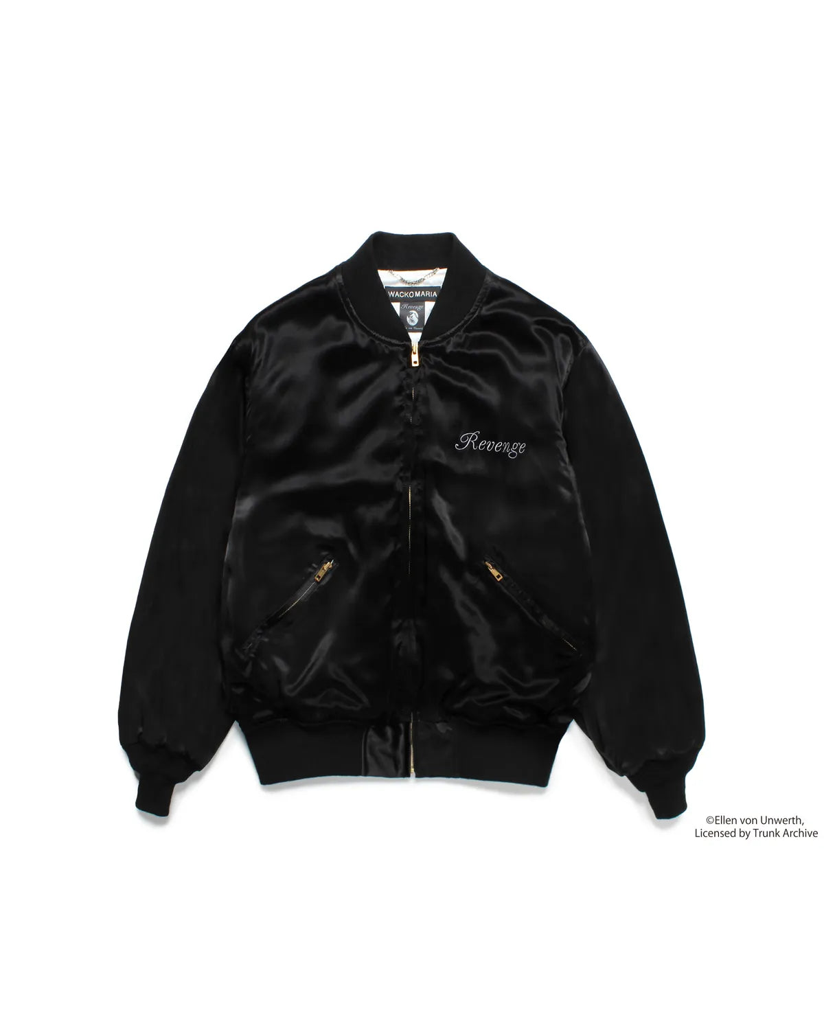 WACKO MARIA × ELLEN VON UNWERTH の LEATHER VARSITY JACKET (EVU-WM-ML01)
