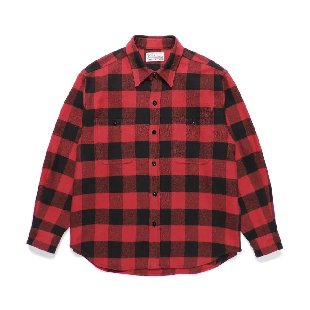 WACKO MARIA の FLANNEL REGULAR COLLAR SHIRT (24FW-WMS-RC01)