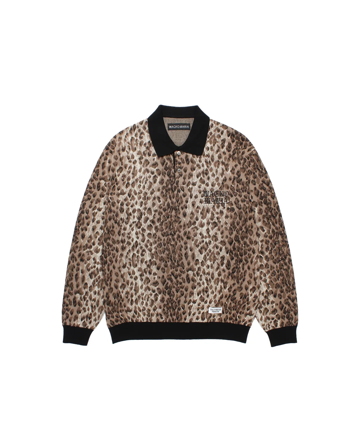 WACKO MARIA の JACQUARD KNIT POLO SHIRT (25FW-WMK-KN11)
