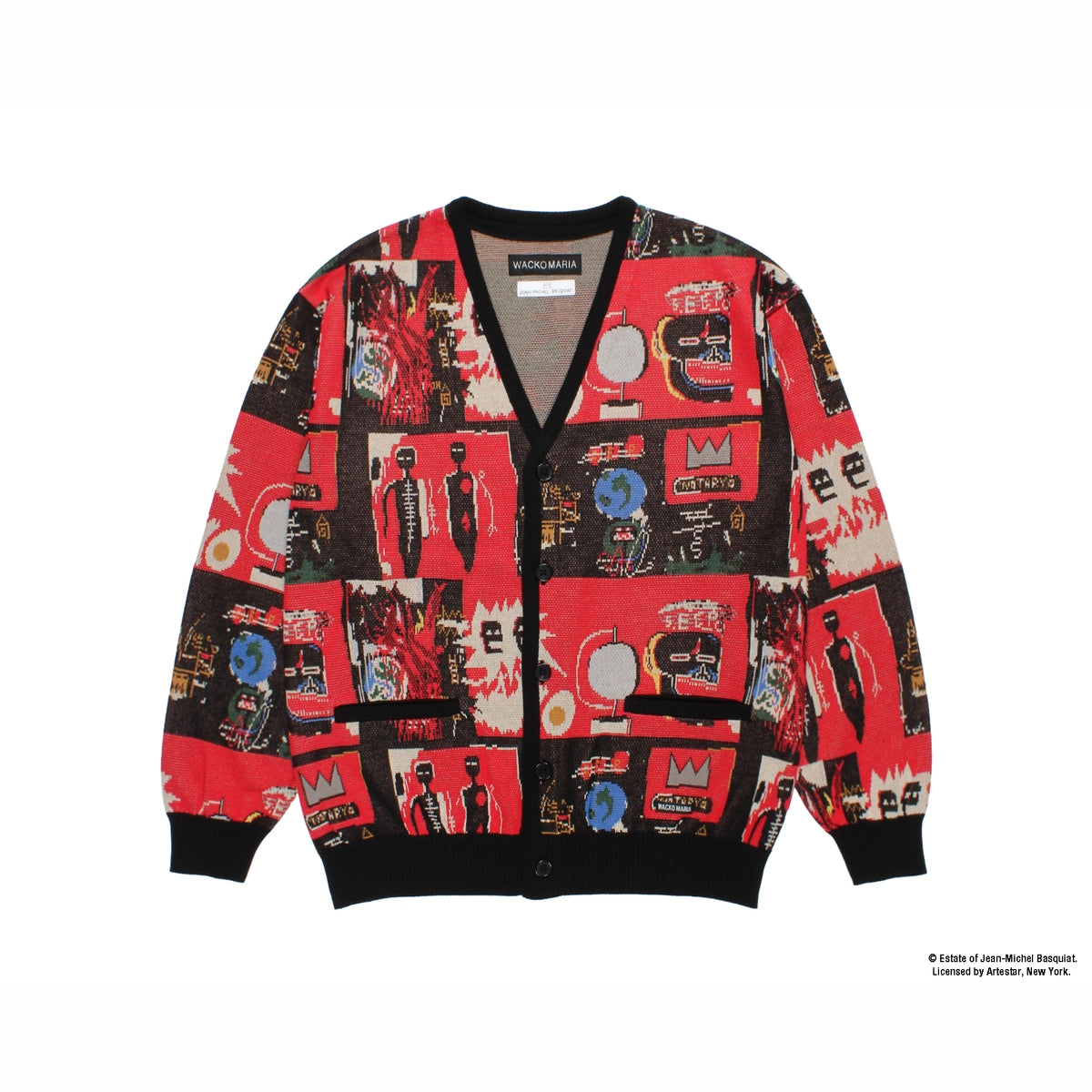 WACKO MARIA(ワコマリア)× JEAN-MICHEL BASQUIAT / CARDIGAN | 公式
