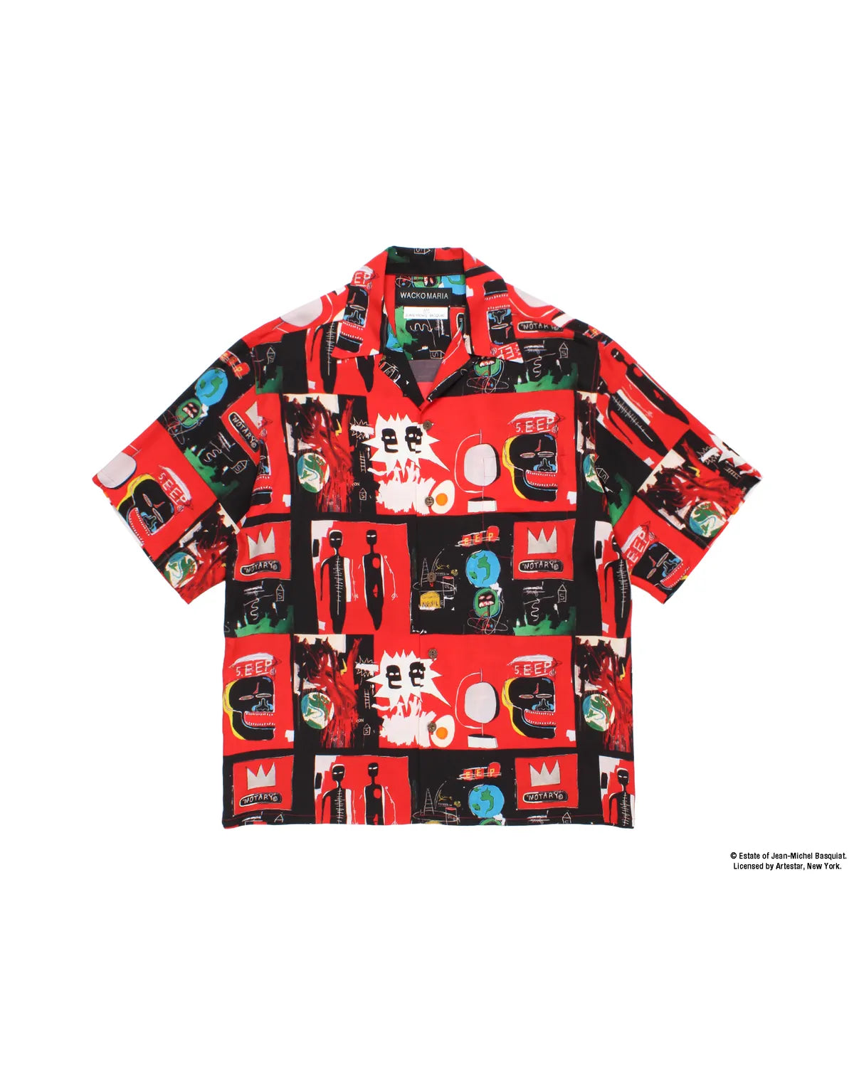 WACKO MARIA × JEAN-MICHEL BASQUIAT の S/S HAWAIIAN SHIRT (BASQUIAT-WM-HI26)