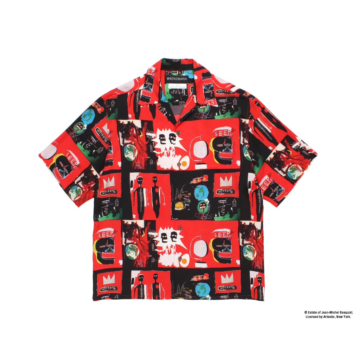 WACKO MARIA × Jean-Michel Basquiat アロハシャツ WACKO MARIA(ワコマリア) / × JEAN-MICHEL BASQUIAT S/S HAWAIIAN