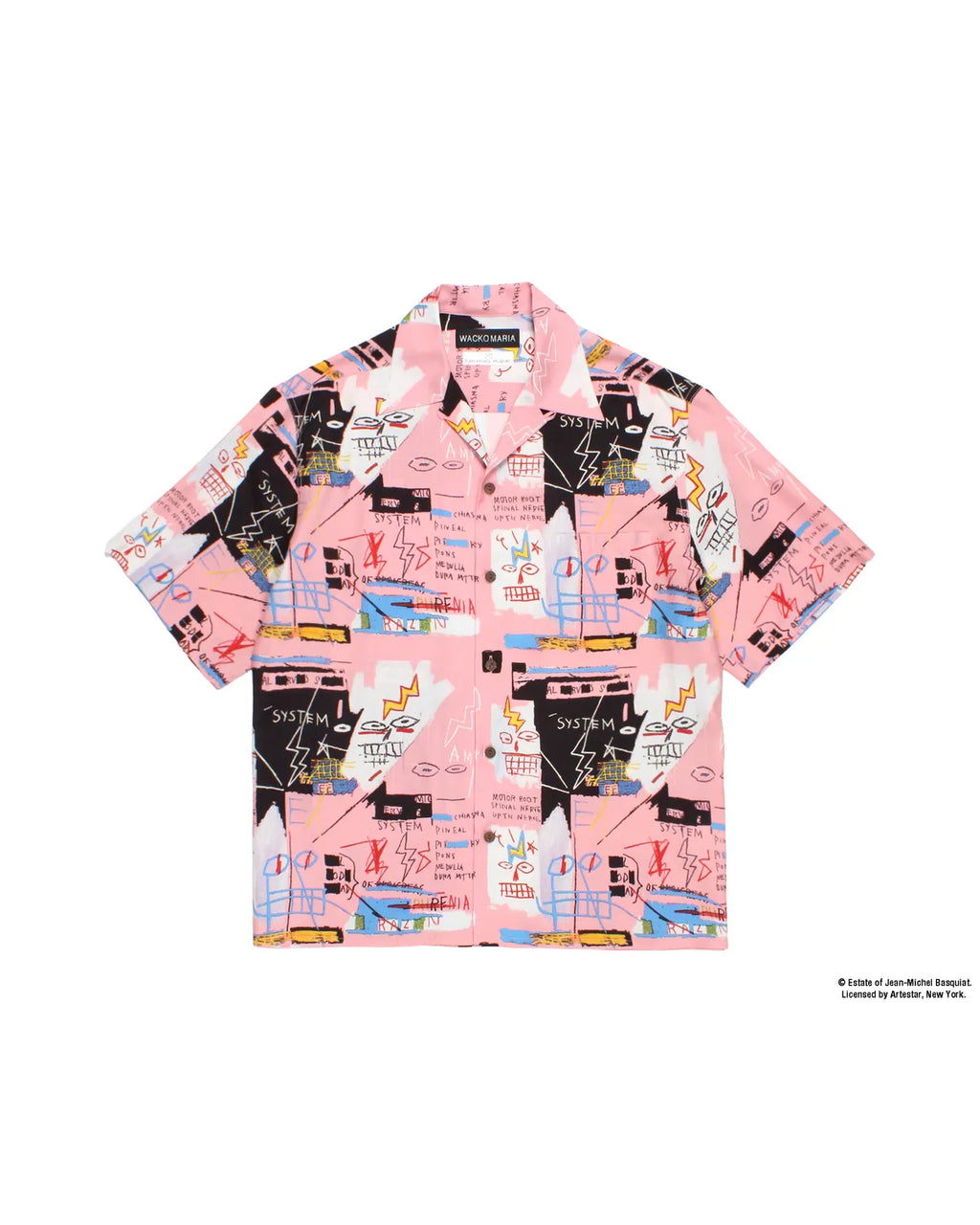 WACKO MARIA × Jean-Michel Basquiat アロハシャツ WACKO MARIA(ワコマリア) / × JEAN-MICHEL BASQUIAT S/S HAWAIIAN