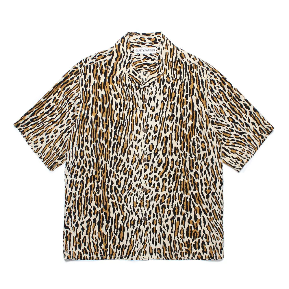 WACKO MARIA の LEOPARD HAWAIIAN SHIRT S/S (24FWE-WMS-HI01)