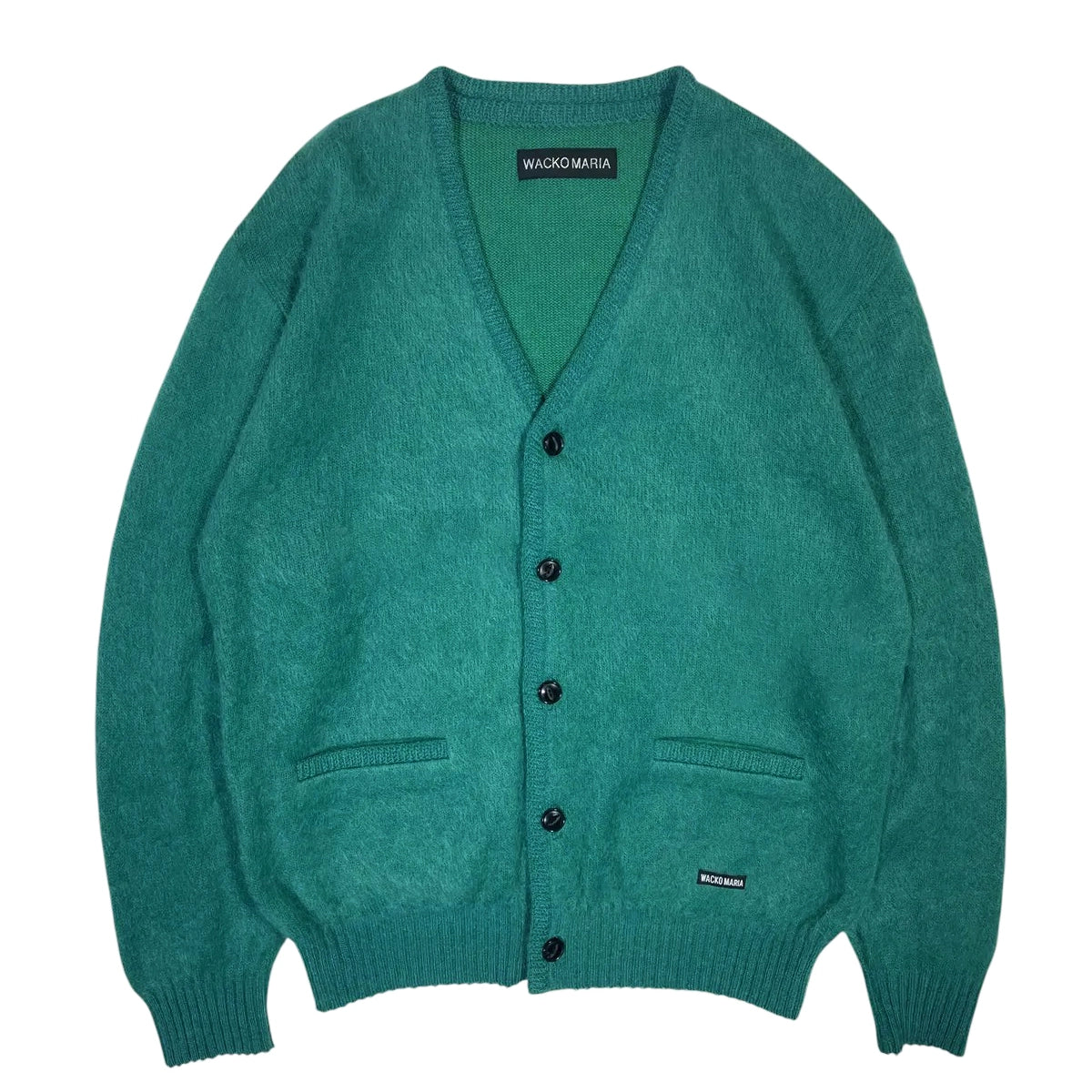 【WACKOMARIA】カーディガン STYLE SAMPLE . WACKO MARIA DIAMOND MOHAIR KNIT CARDIGAN