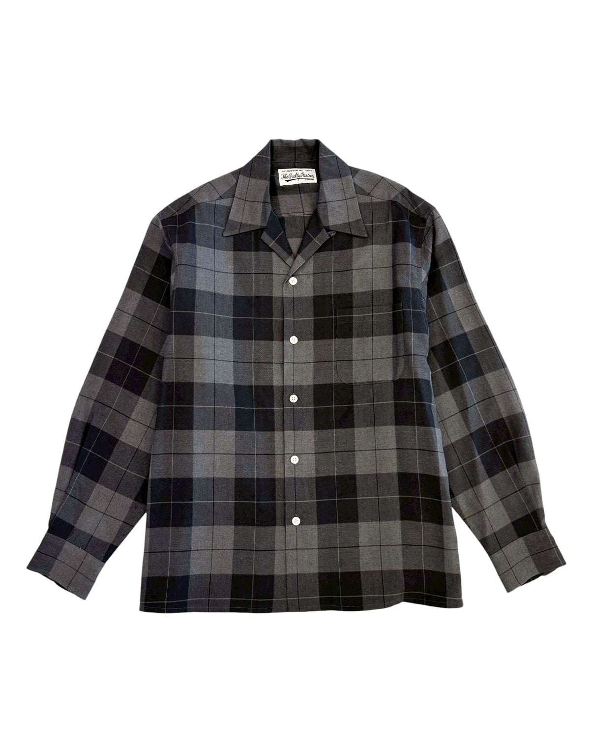 WACKO MARIA  の OMBRE CHECK OPEN COLLAR SHIRT (25FWE-WMS-OC01)