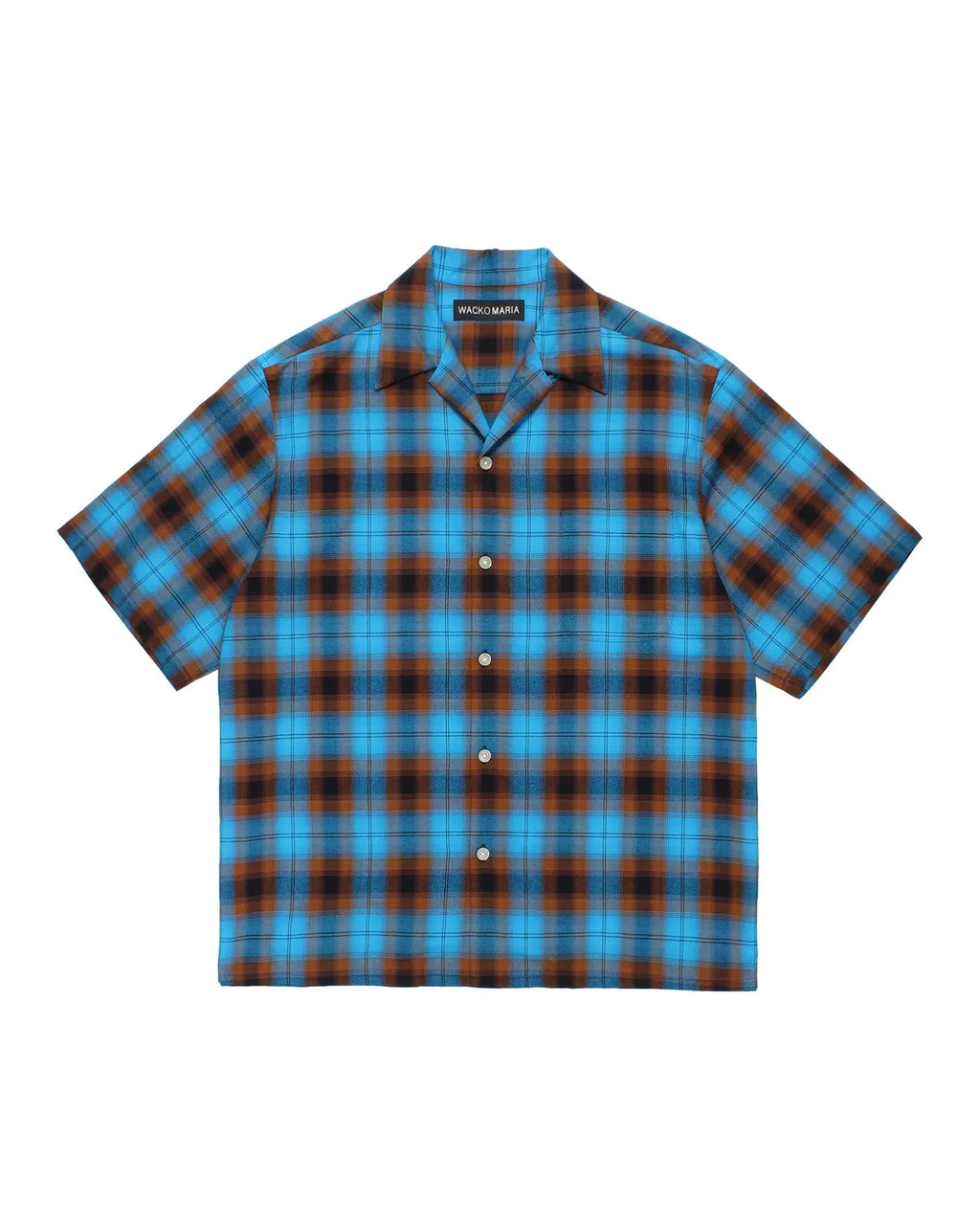 WACKO MARIA(ワコマリア) / OMBRE CHECK OPEN COLLAR SHIRT S/S -TYPE
