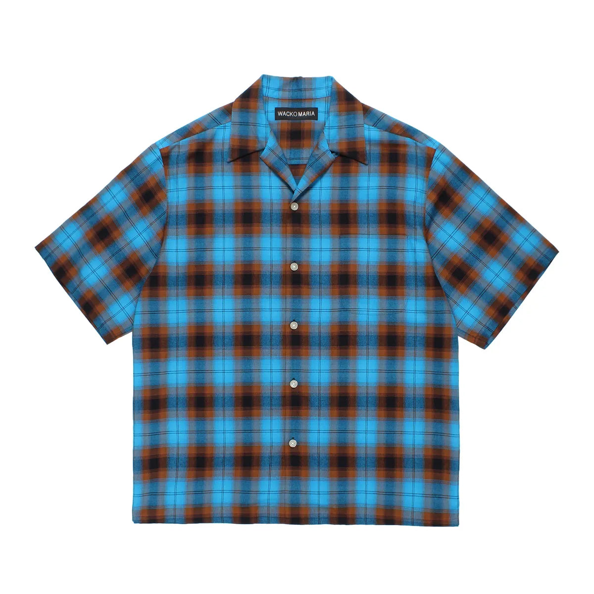 WACKO MARIA(ワコマリア) / OMBRE CHECK OPEN COLLAR SHIRT S/S -TYPE
