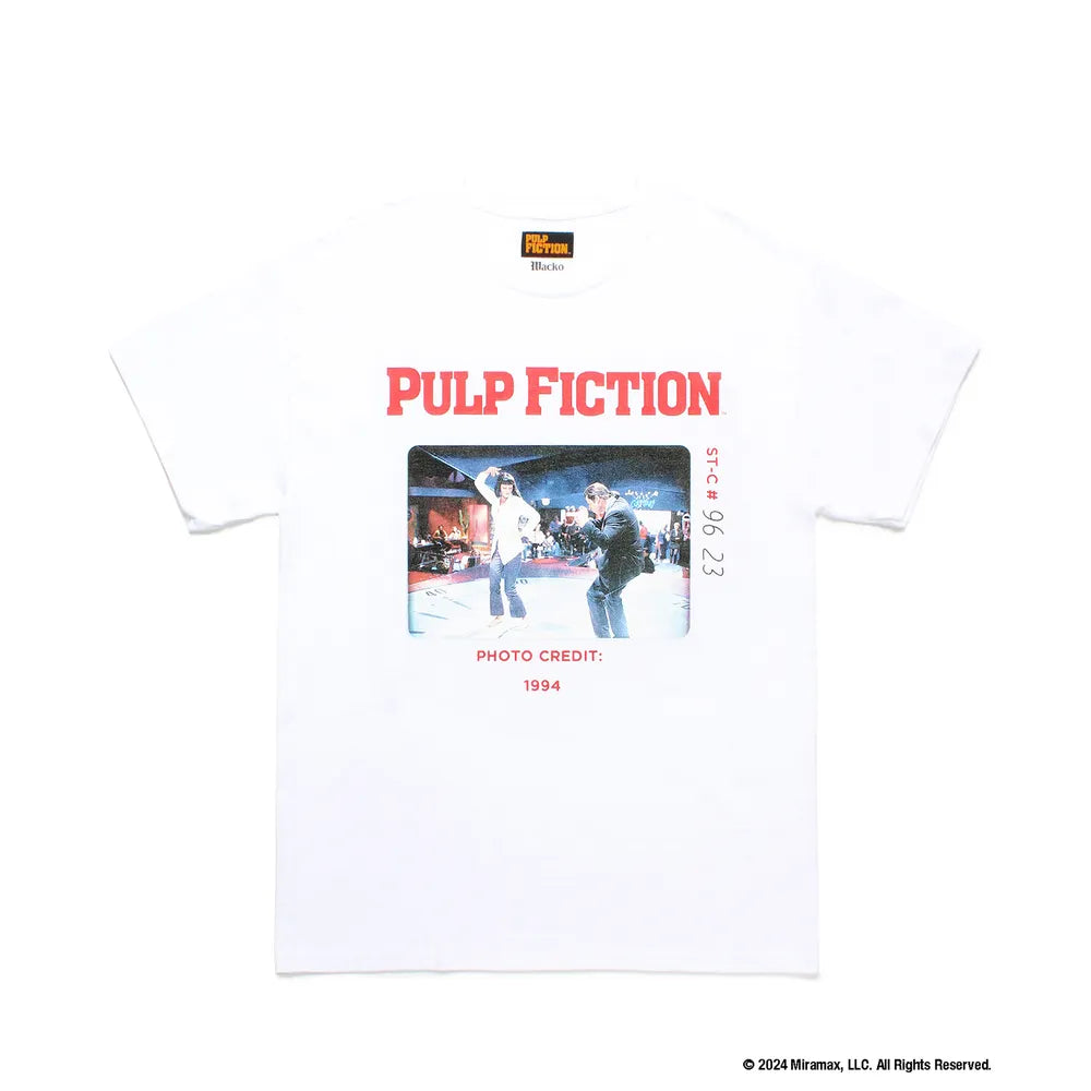 WACKO MARIA × PULP FICTION CREW NECK T-SHIRT -TYPE4- (PF-WM-TEE06)