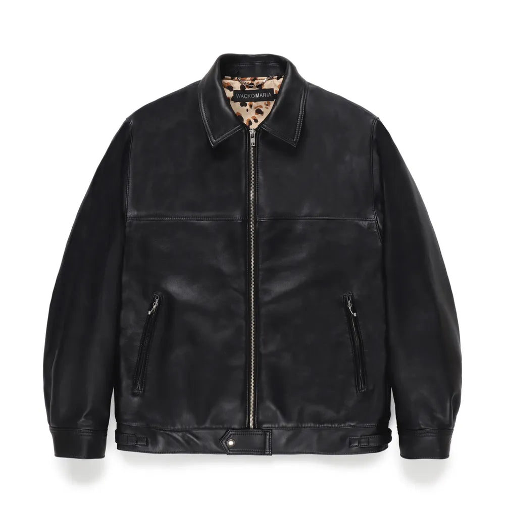 WACKO MARIA の SINGLE RIDERS LEATHER JACKET -TYPE2- (24FW-WMO-BL06)