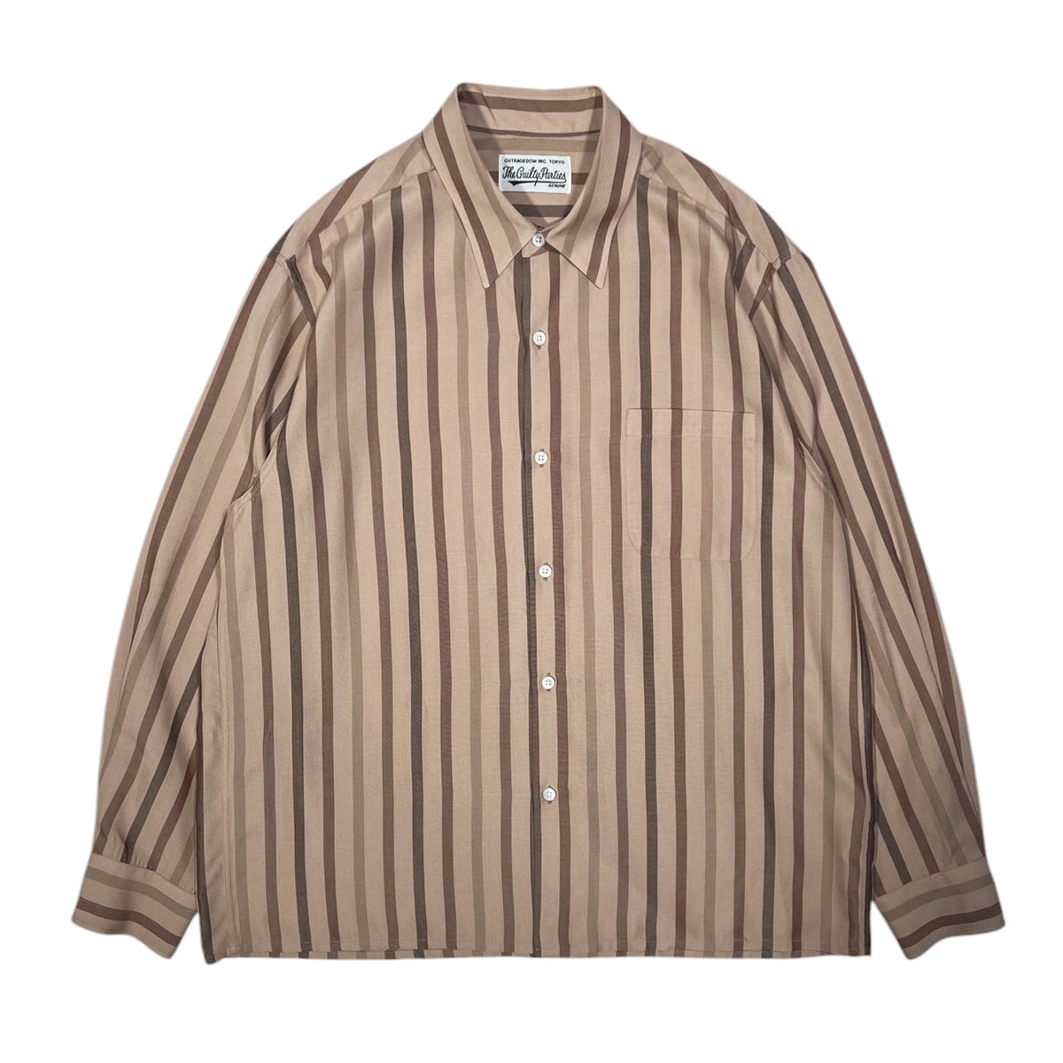 人気を誇る MARIA(ワコマリア) WACKO / L/S SHIRT COLLAR REGULAR STRIPED トップス