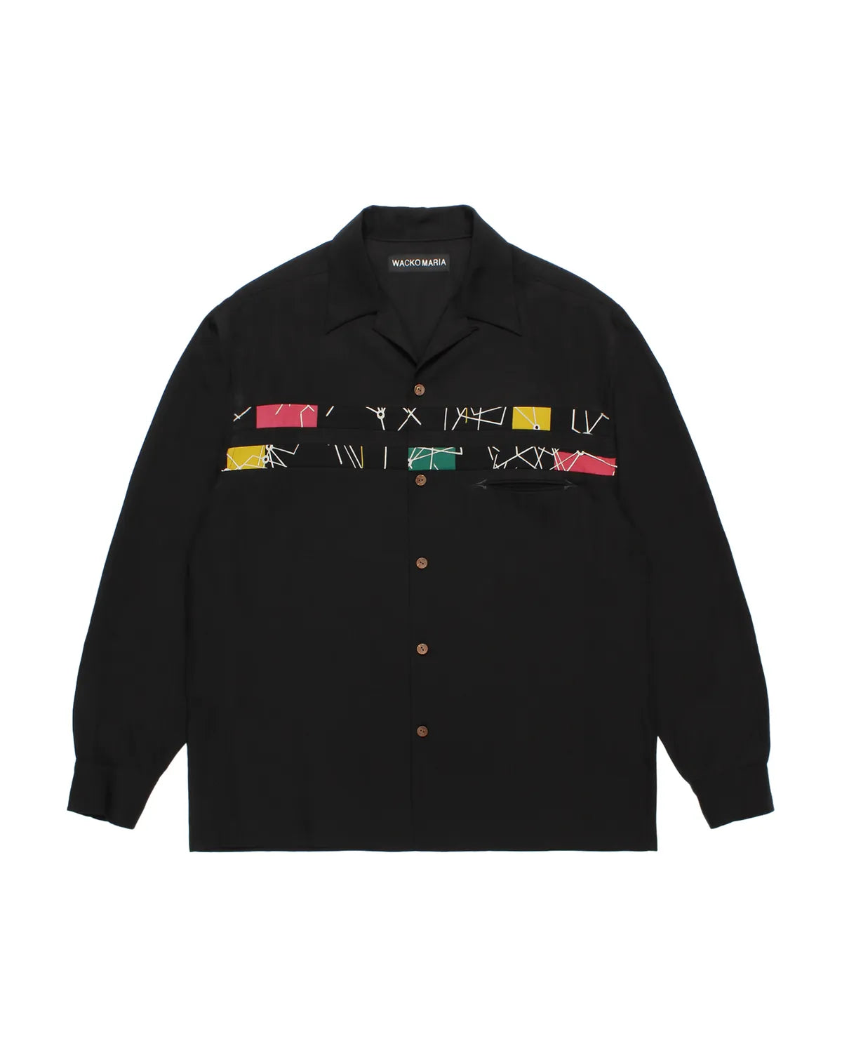 WACKO MARIA の SWITCHING 50'S OPEN COLLAR SHIRT (26FW-WMS-0C13)
