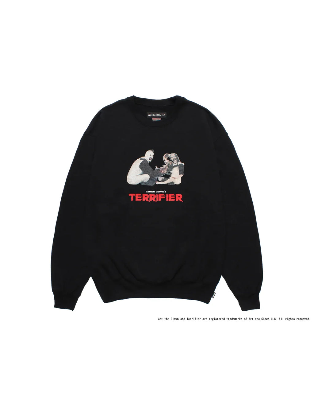 黒XL【WACKOMARIA】SORRENTI SWEAT／新品／送料込 WACKO MARIA(ワコマリア) / × TERRIFIER HEAVY WEIGHT SWEAT