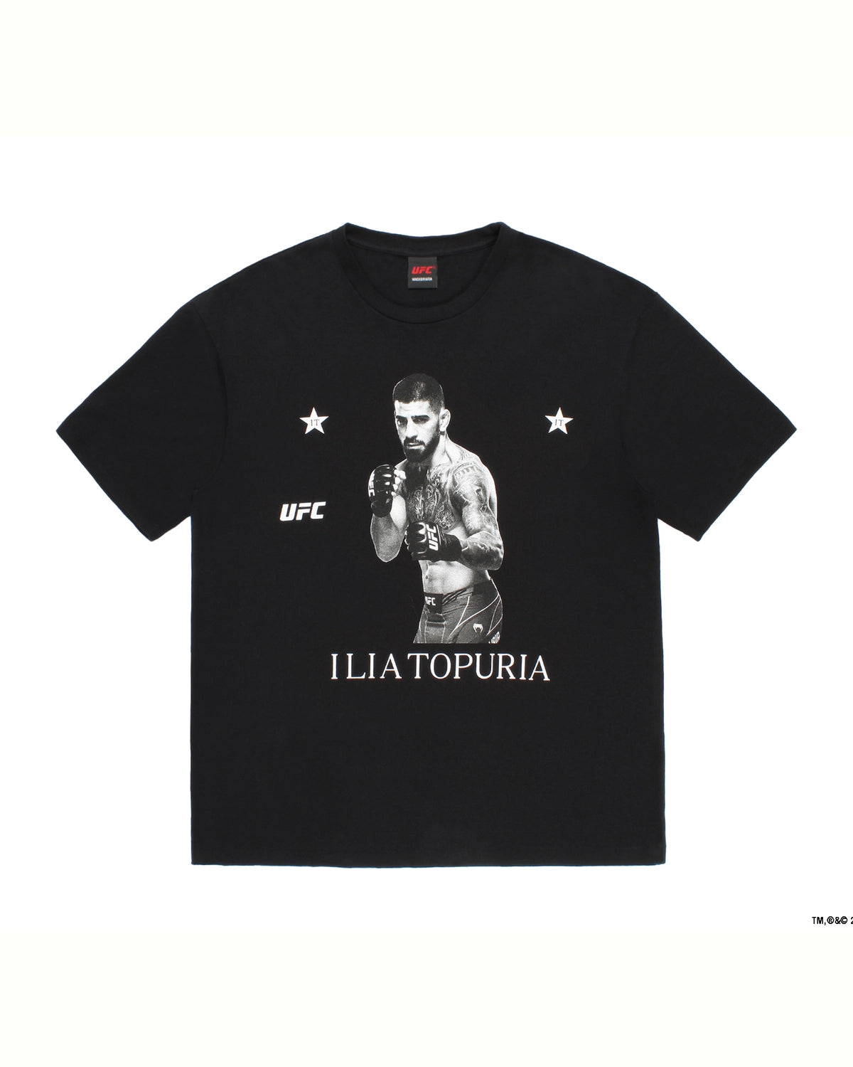 WACKO MARIA × UFC の WASHED HEAVY WEIGHT CREW NECK T-SHIRT -TYPE-5- (UFC-WM-WT05)