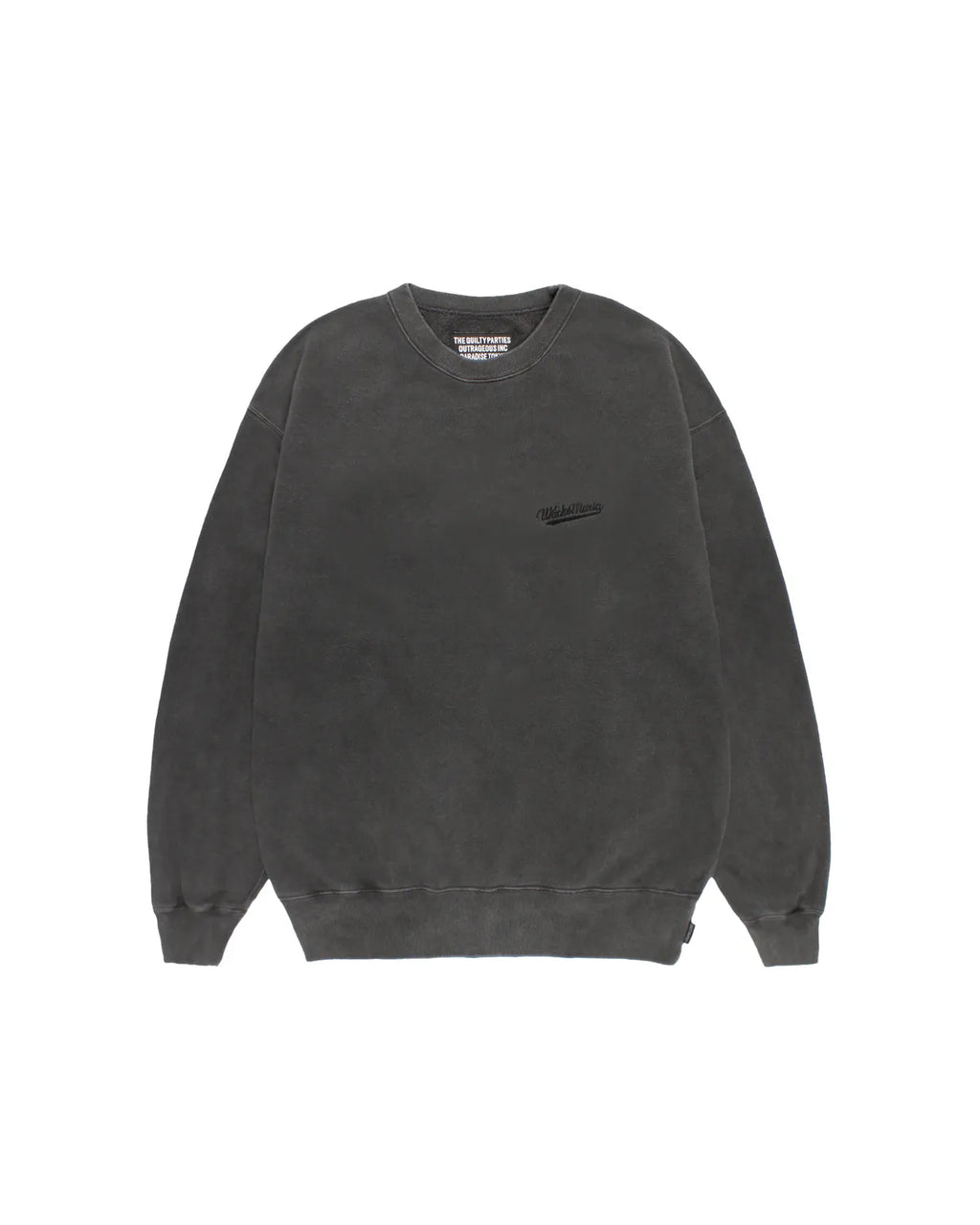 WACKO MARIA / WASHED MIDDLE WEIGHT CREW NECK SWEAT SHIRT -TYPE-1