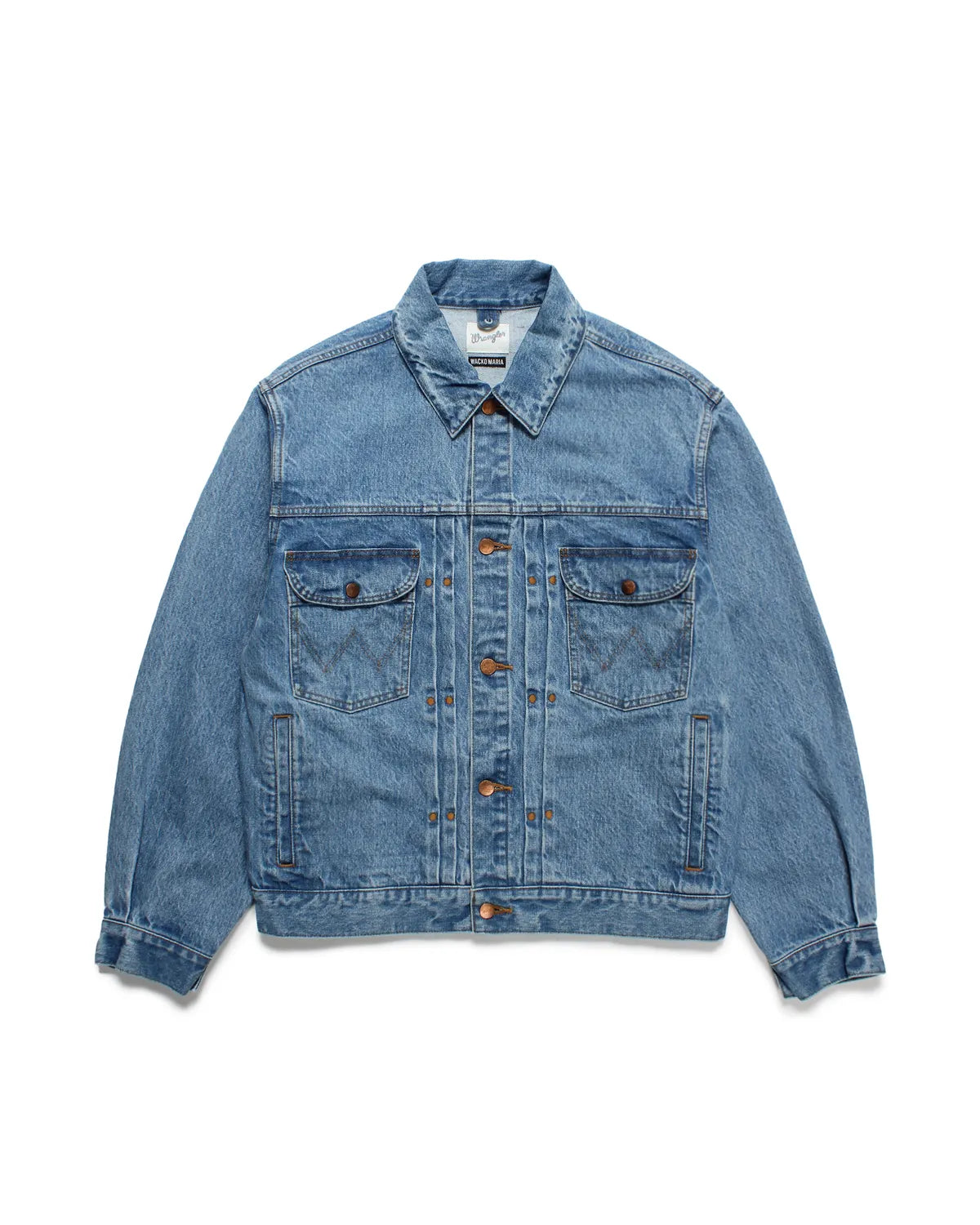 WACKO MARIA × WRANGLER の WASHED DENIM TRUCKER JACKET -TYPE-2- (25SS-WMO-WG02)