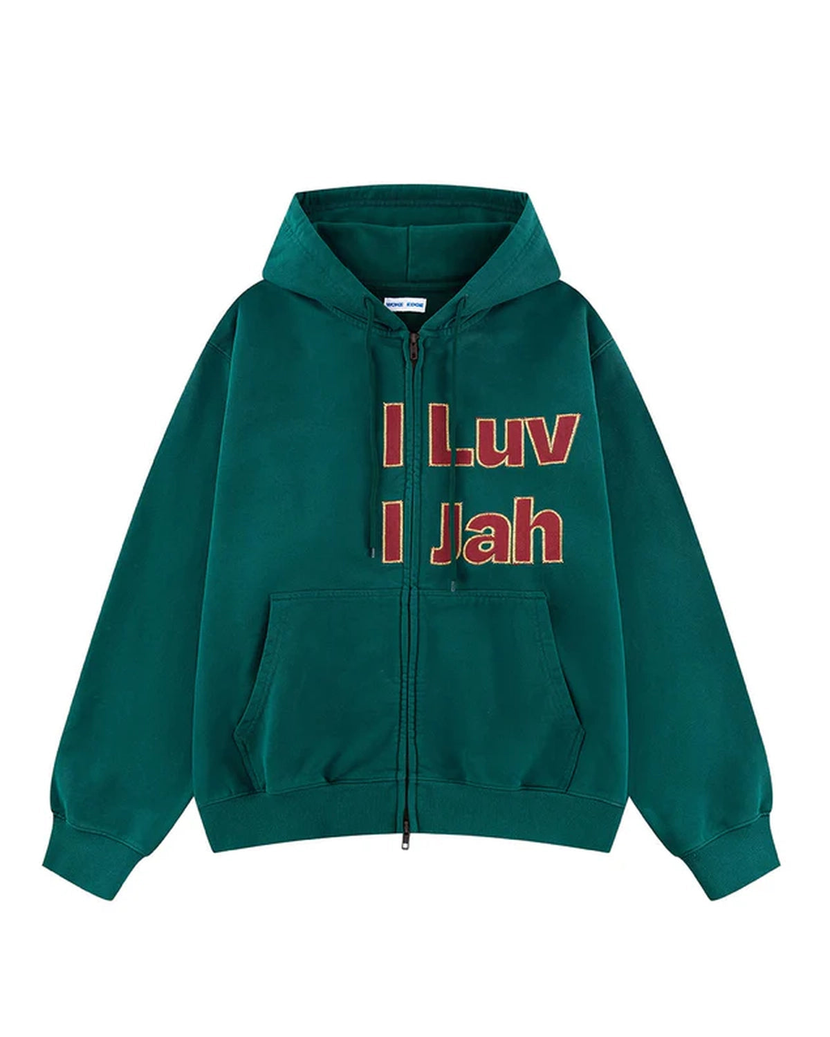 WOKE EDGE の I Luv I Jah Zip Hoodie (2611-15913-0130003)
