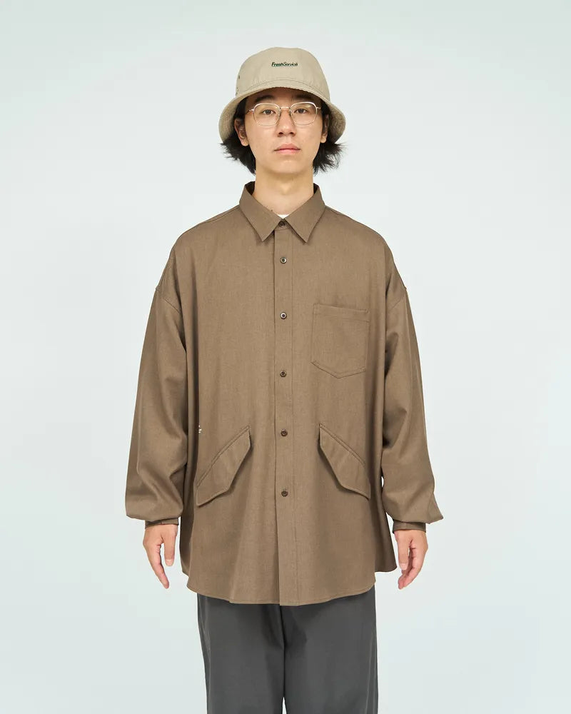 FreshService / WOOL TWILL TECH SHIRT (FSC243-50179)