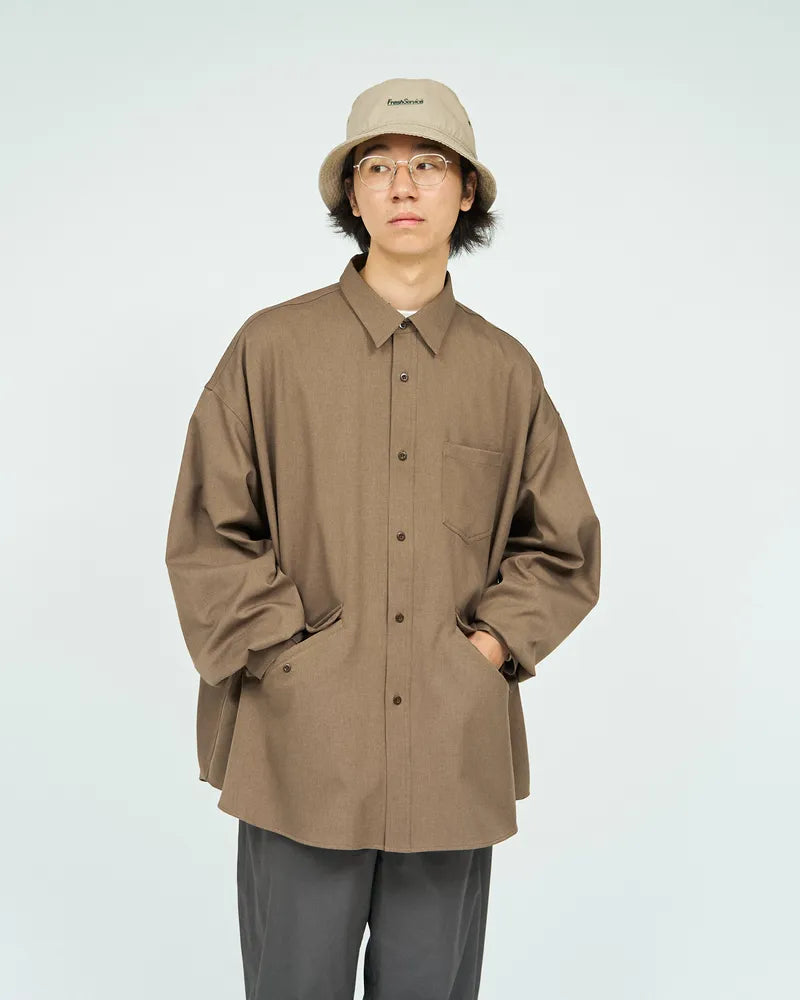 FreshService / WOOL TWILL TECH SHIRT (FSC243-50179)