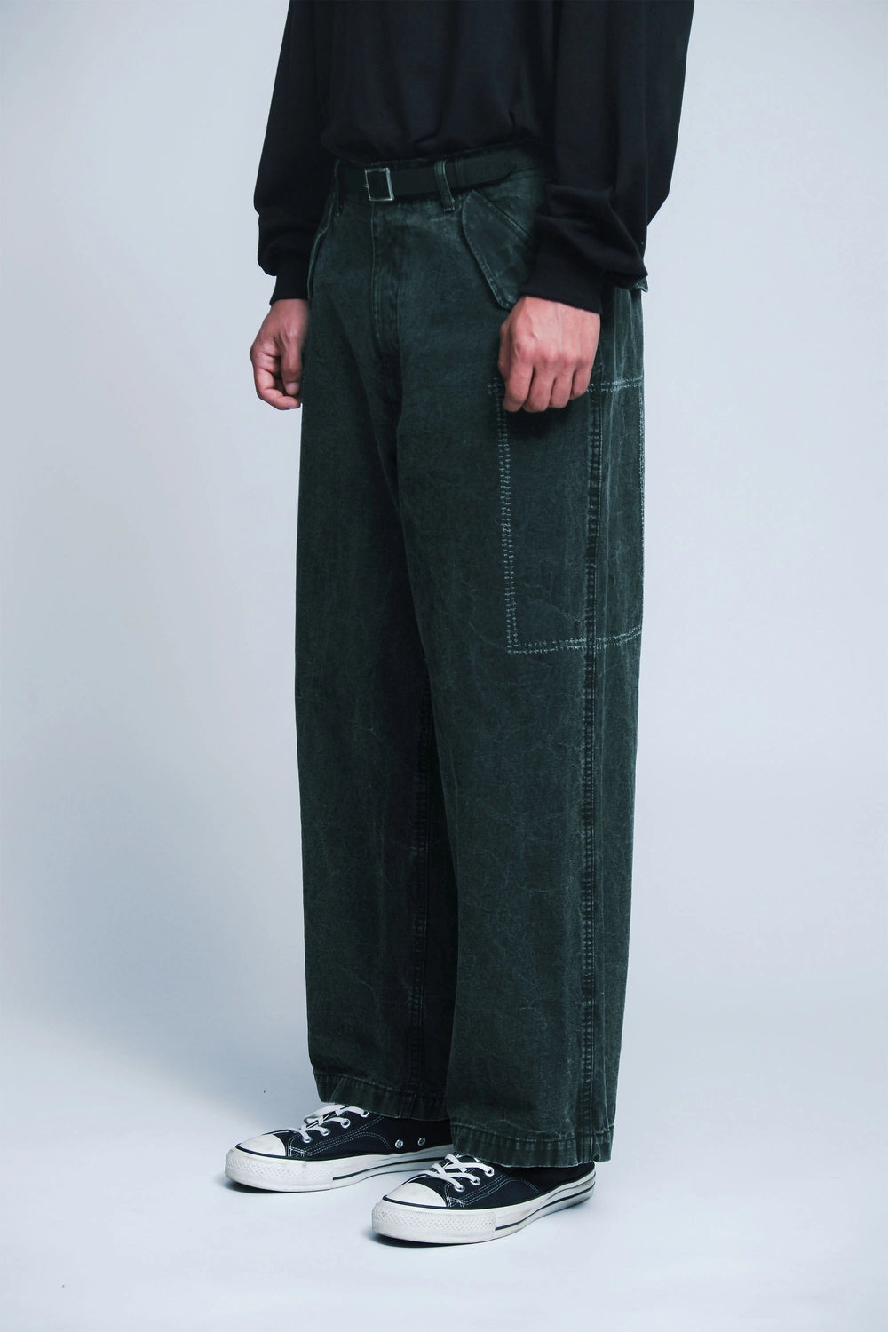 A.PRESSE(アプレッセ) / Wool Rayon Wide Trousers | 公式通販 A.PRESSE(アプレッセ) / Wool Rayon Wide Trousers | 公式通販