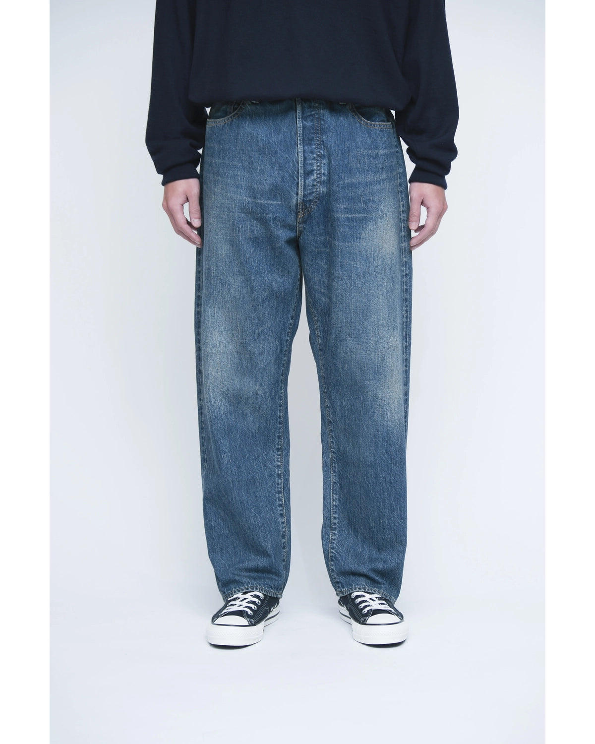 A.PRESSE / Washed Denim Wide Pants (AP-4002)