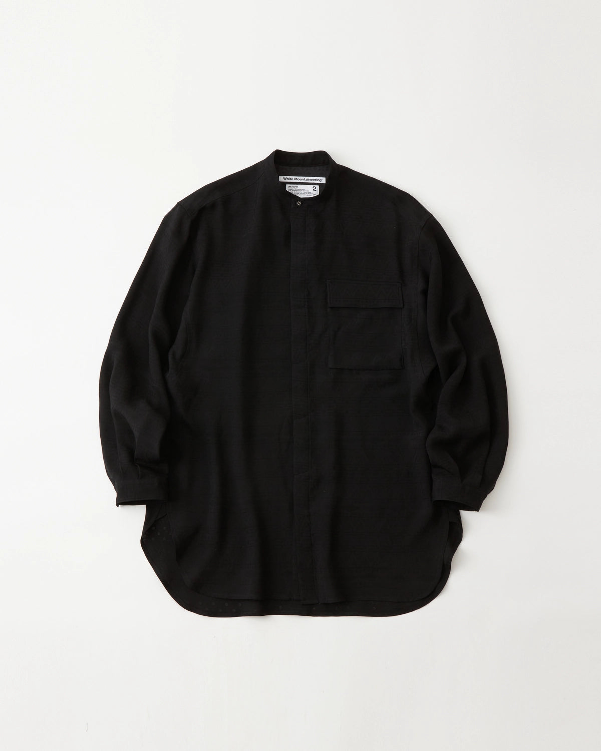 White Mountaineering  の JACQUARD WIDE GUSSET SLEEVE LONG SHIRT (WM2571102)