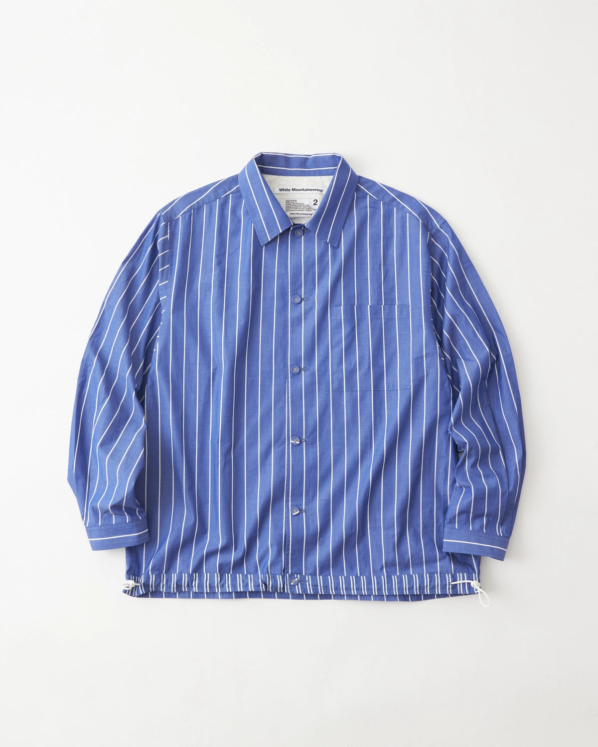 White Mountaineering  の MID GUSSET SLEEVE STRIPE SHIRT BLOUSON (WM2571104)