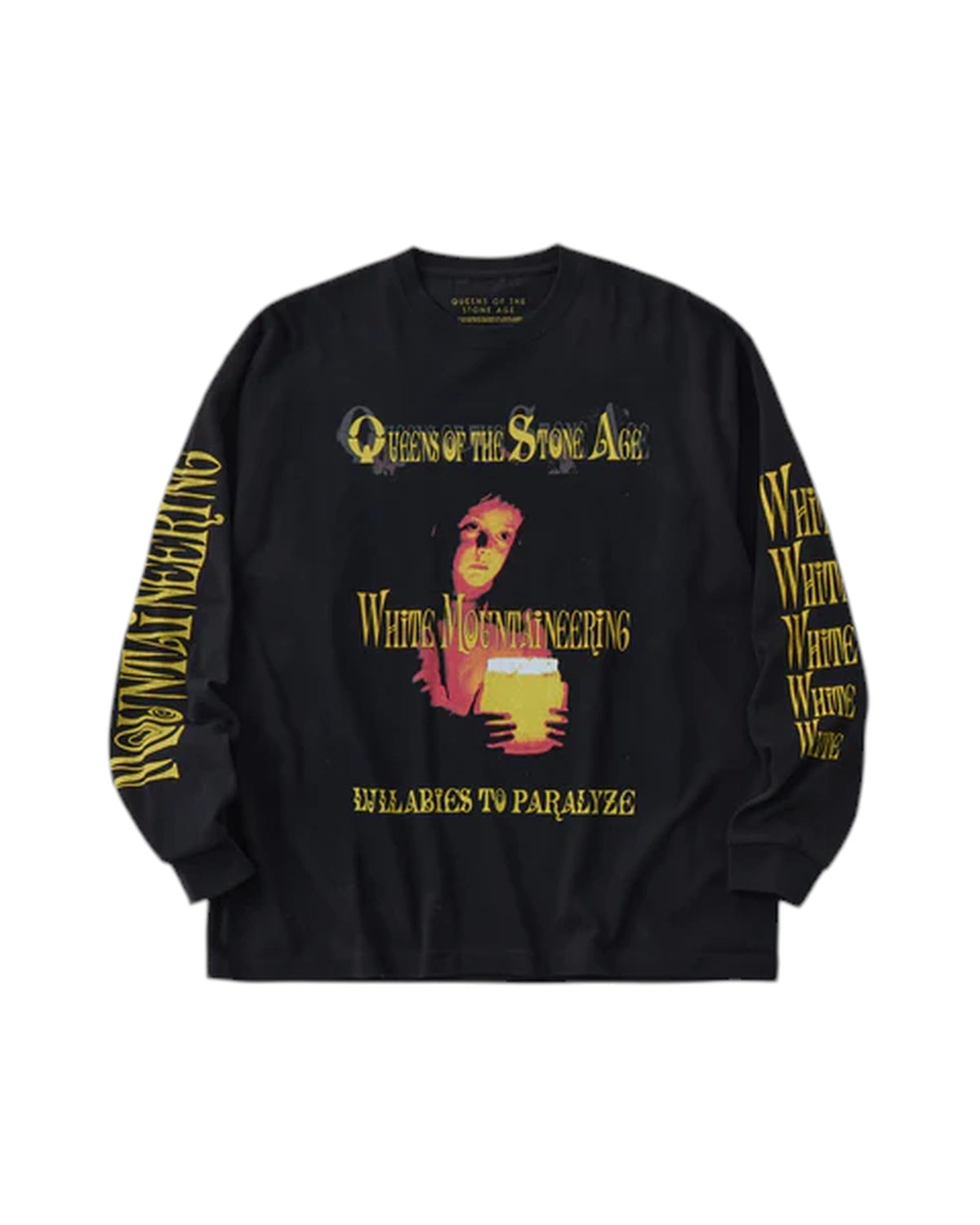 White Mountaineering  の１ QOTSA LULLABIES TO PARALYZE L/S T-SHIRT (BC2573507)