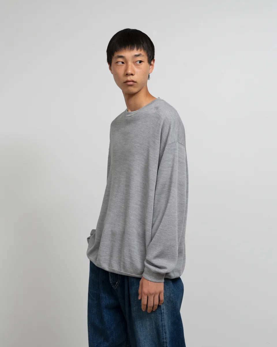 Graphpaper / Wool Honeycomb Crew Neck Thermal (GU243-70219B)