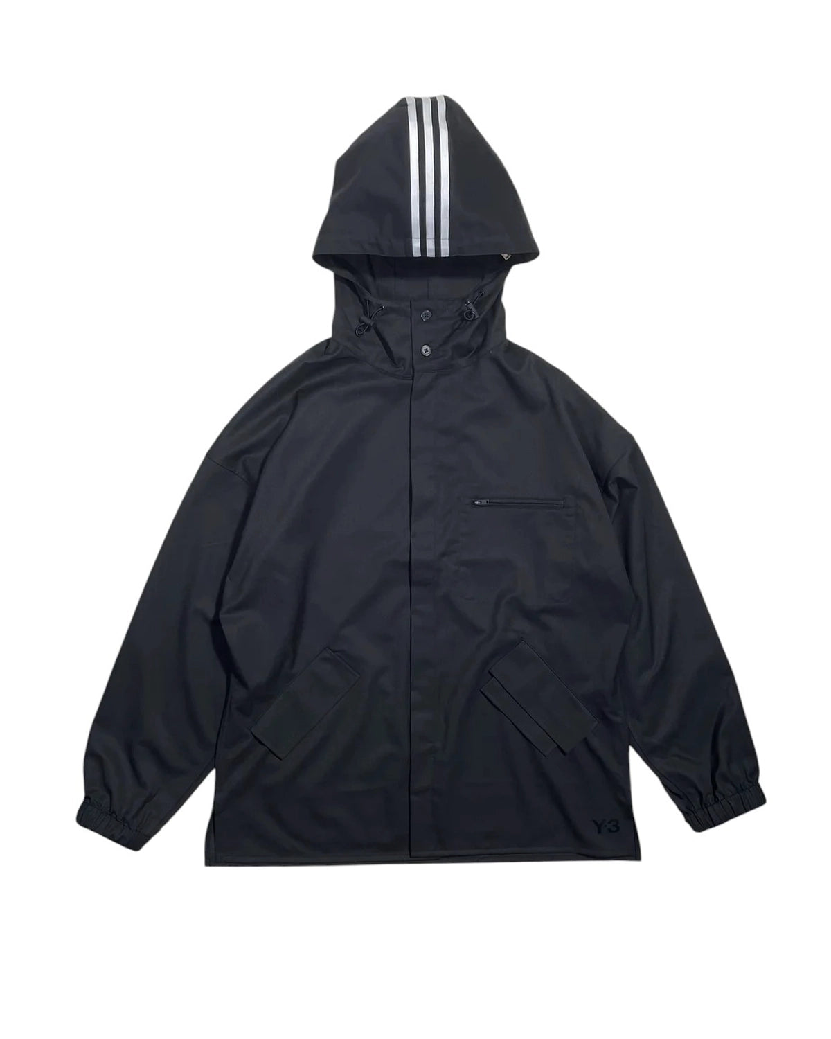 Y-3 の M REFINWOOL HOOD TOP 3STRP (JX7276-APPA25)