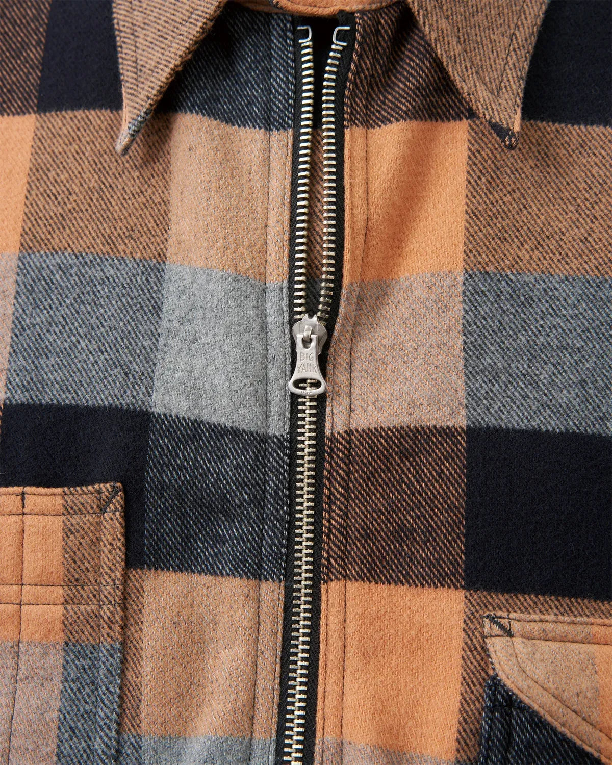 BIG YANK / Y1936 H-ZIP FLANNEL CHECK SHIRT (602-262-03)