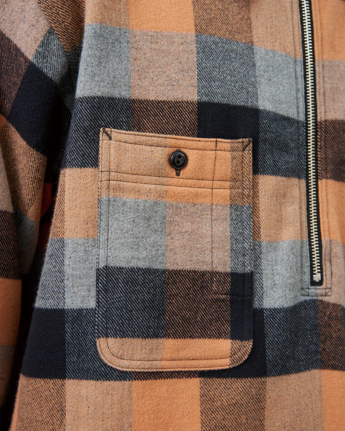 BIG YANK / Y1936 H-ZIP FLANNEL CHECK SHIRT (602-262-03)