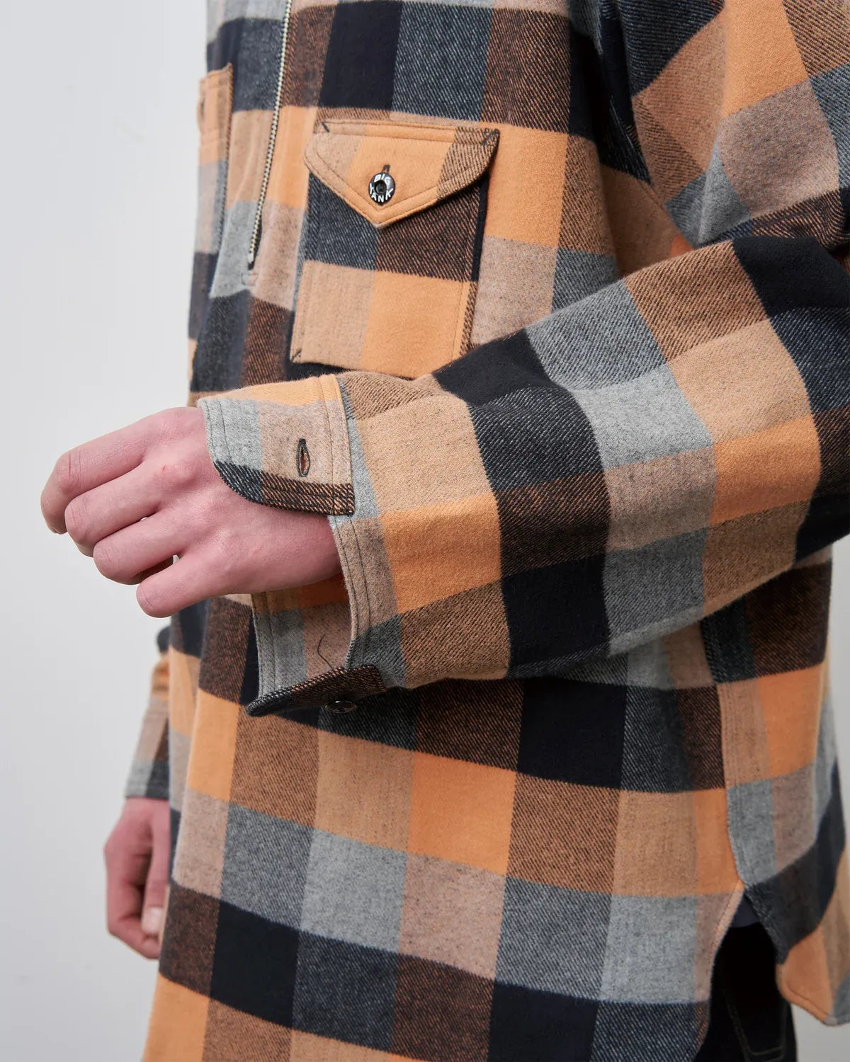 BIG YANK / Y1936 H-ZIP FLANNEL CHECK SHIRT (602-262-03)