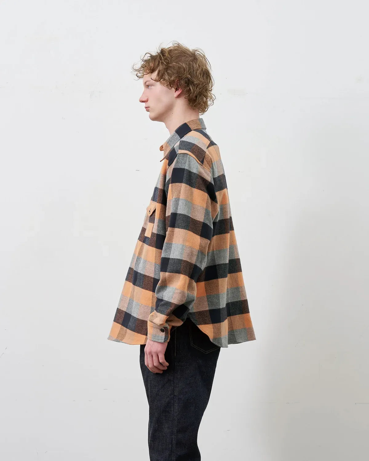 BIG YANK / Y1936 H-ZIP FLANNEL CHECK SHIRT (602-262-03)