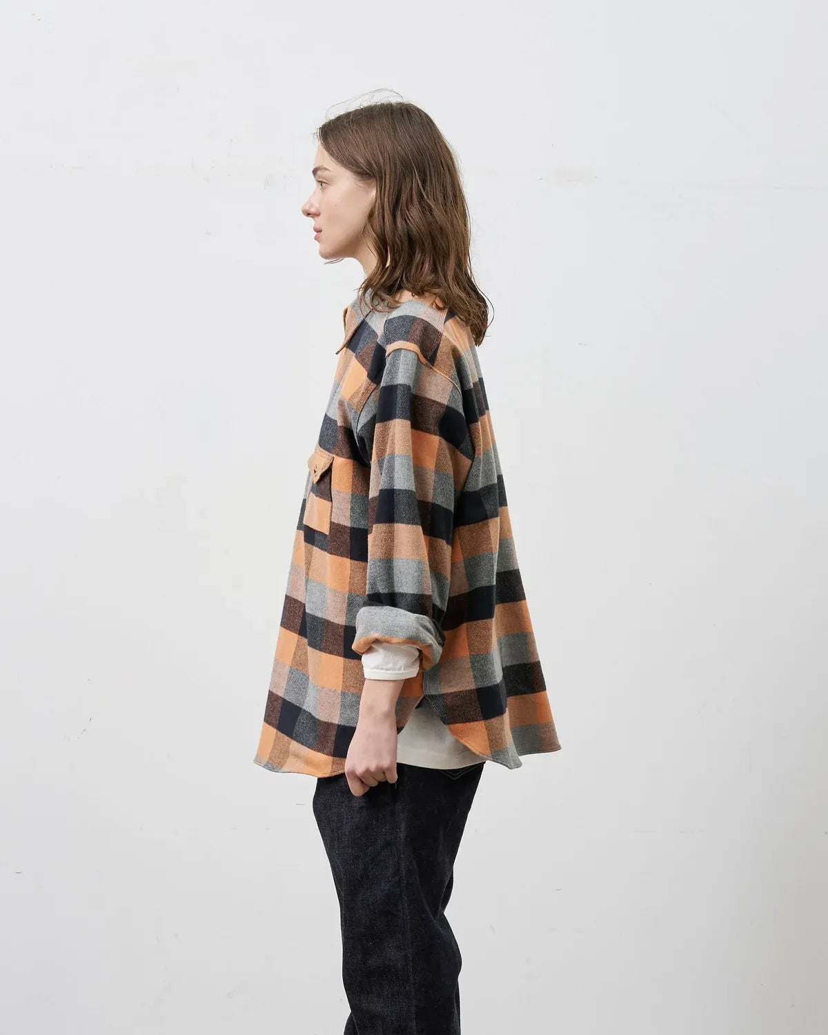 BIG YANK / Y1936 H-ZIP FLANNEL CHECK SHIRT (602-262-03)