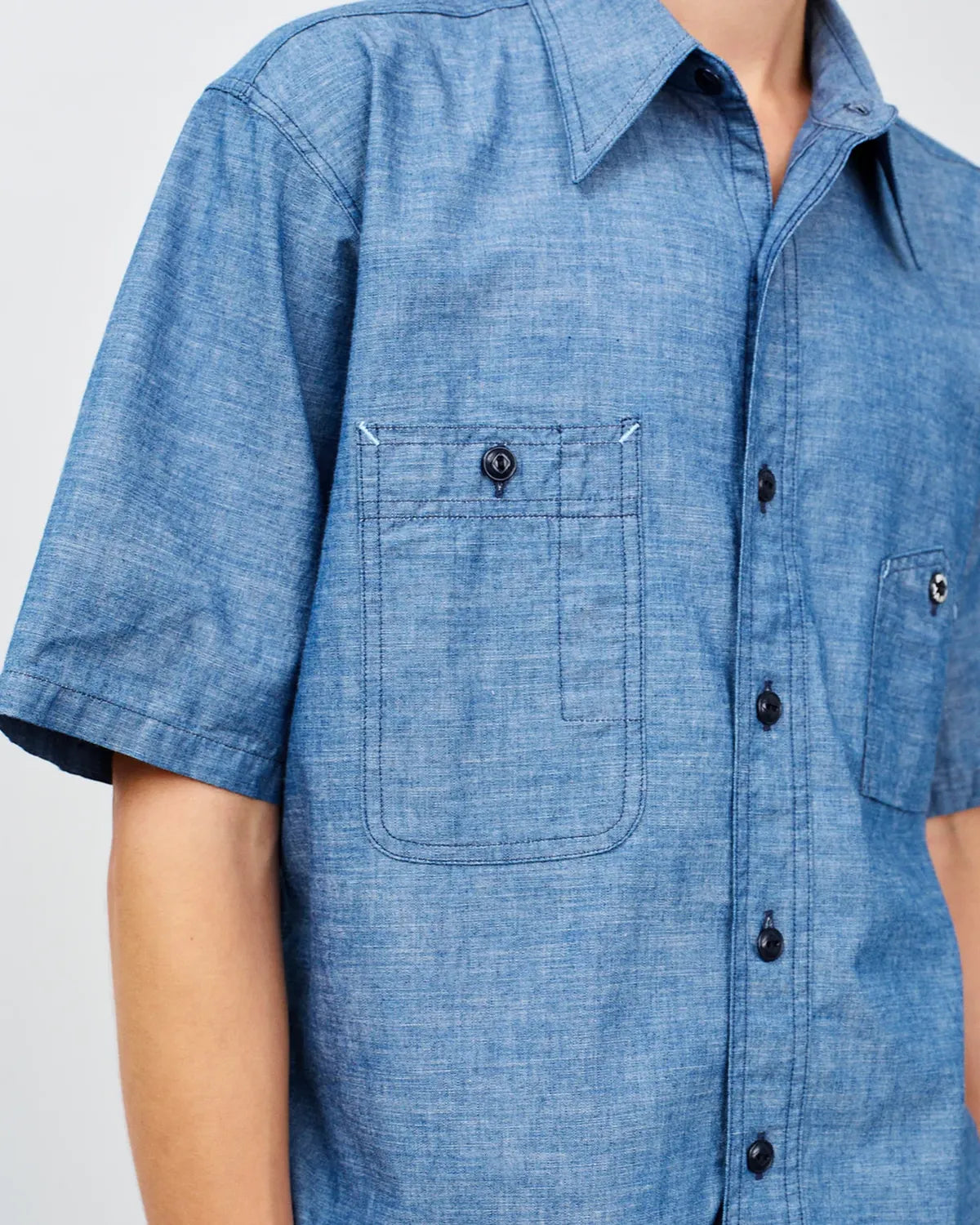 BIG YANK / Y1942 S-SLEEVE CHAMBRAY SHIRT (602-261-05)