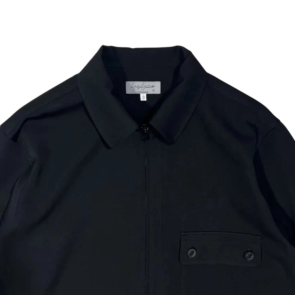 YOHJI YAMAMOTO / LONG ZIP SHIRT (HP-B10-100-2)