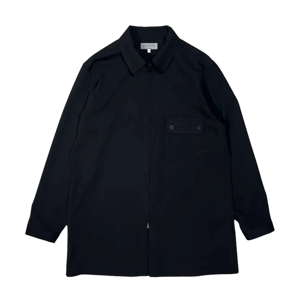 YOHJI YAMAMOTO の LONG ZIP SHIRT (HP-B10-100-2)