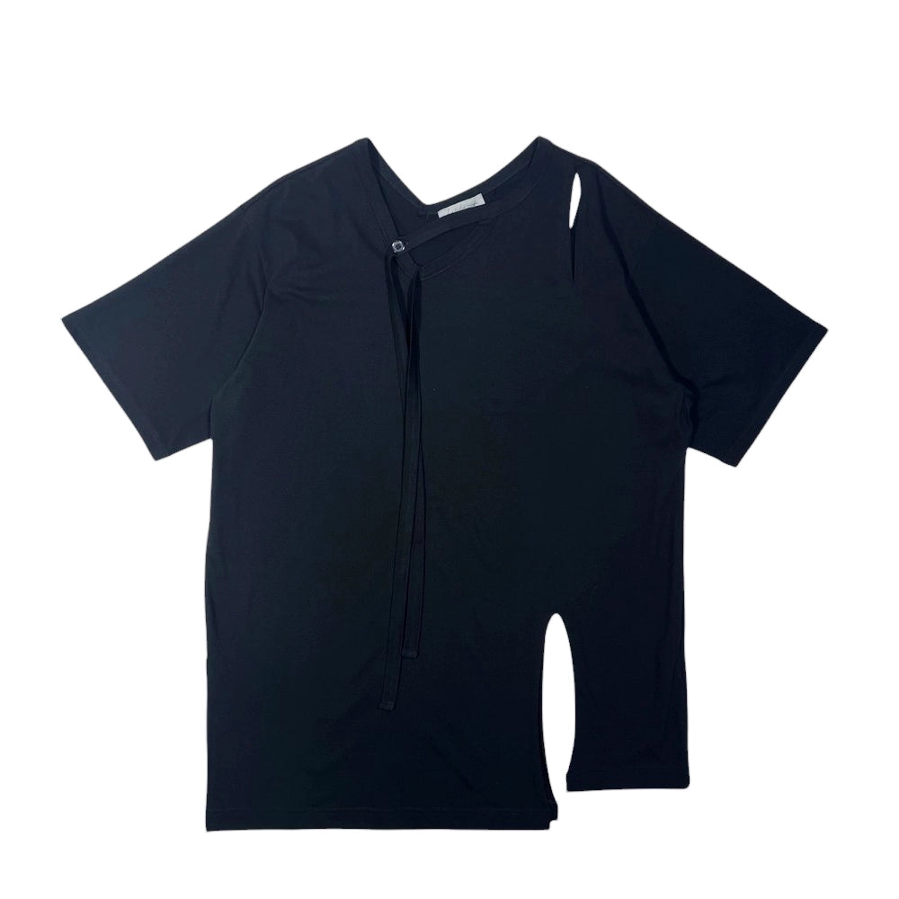 YOHJI YAMAMOTO の SINGLE JERSEY BINDER V NECK T (HP-T33-082-2)