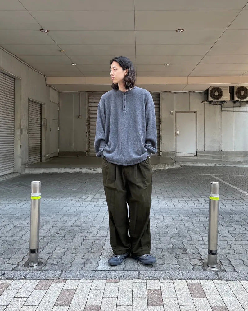 YOKO SAKAMOTO の BRUSHED COTTON WIDE PANTS (YS-24AW-59)