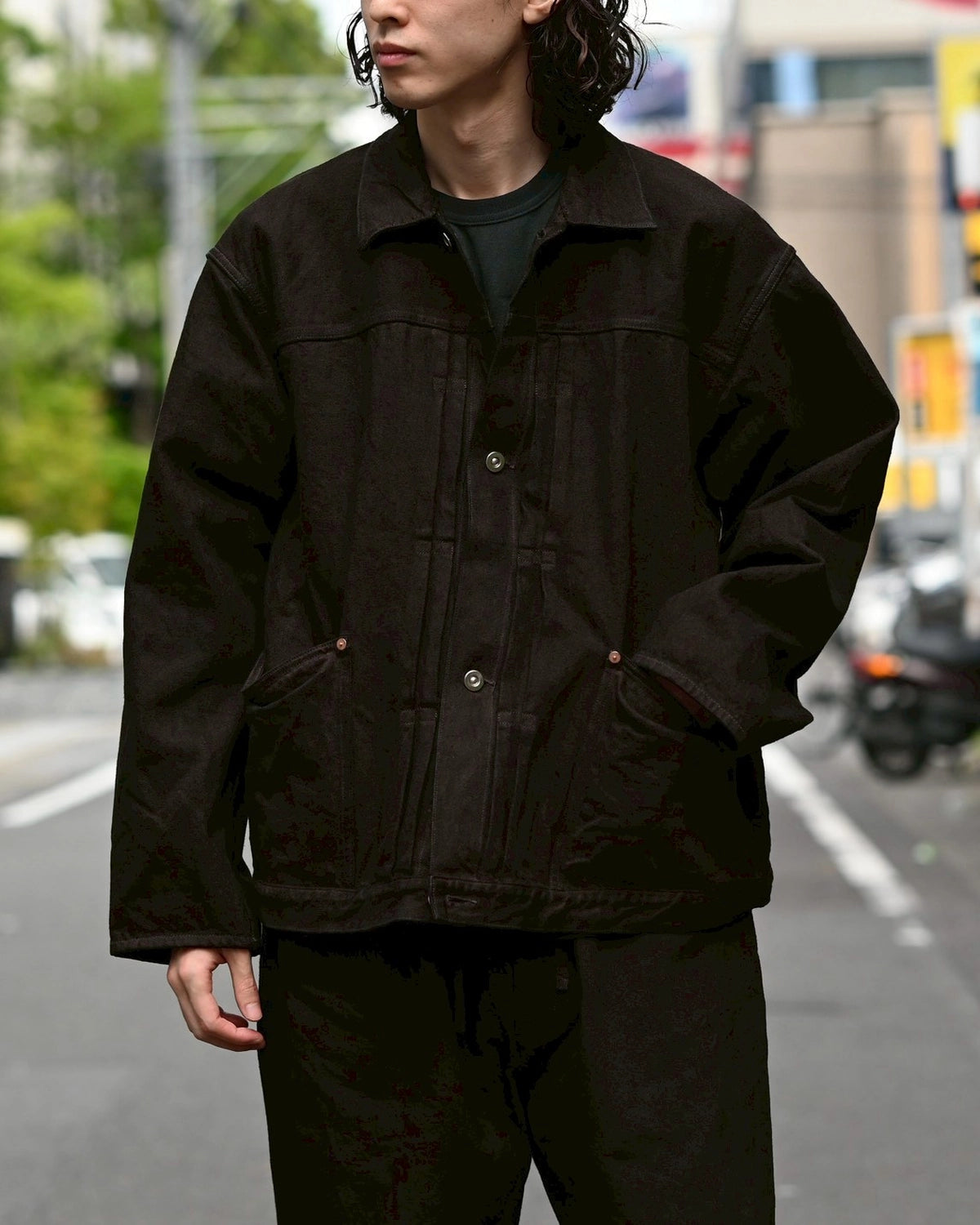 YOKO SAKAMOTO の PLEATS JACKET (YS-26SS-17)