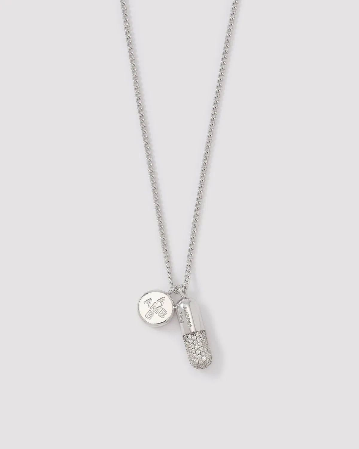AMBUSH® / PAVE PILL CHARM NECKLACE (12115731)