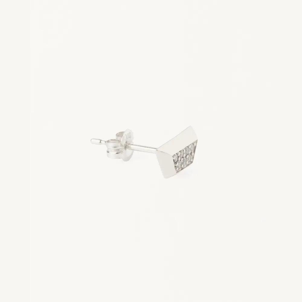 FORSOMEONE / TM DIAMOND EARRINGS SILVER (78001042)