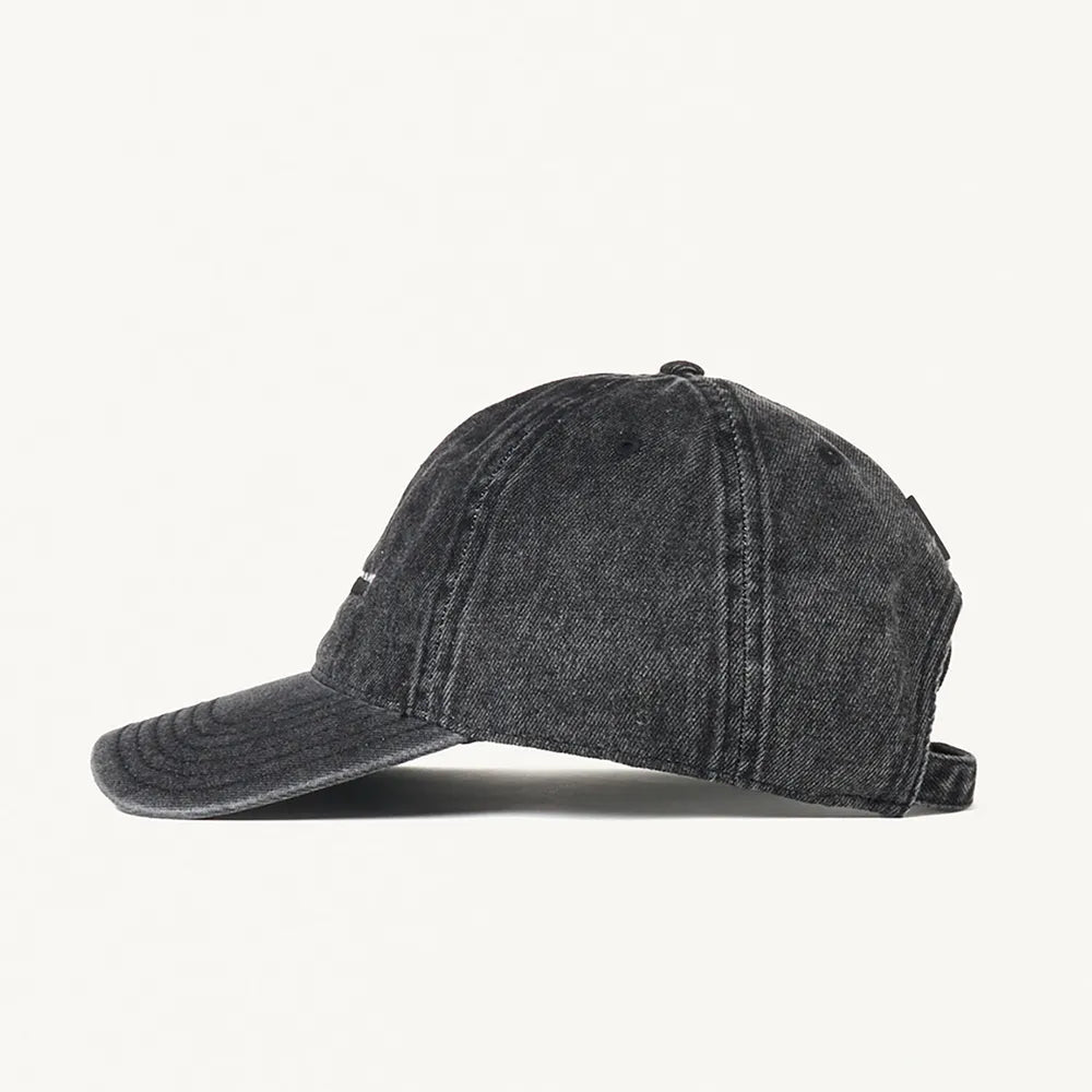 FORSOMEONE / TAPE LOGO BK WASH DENIM CAP (78001122)