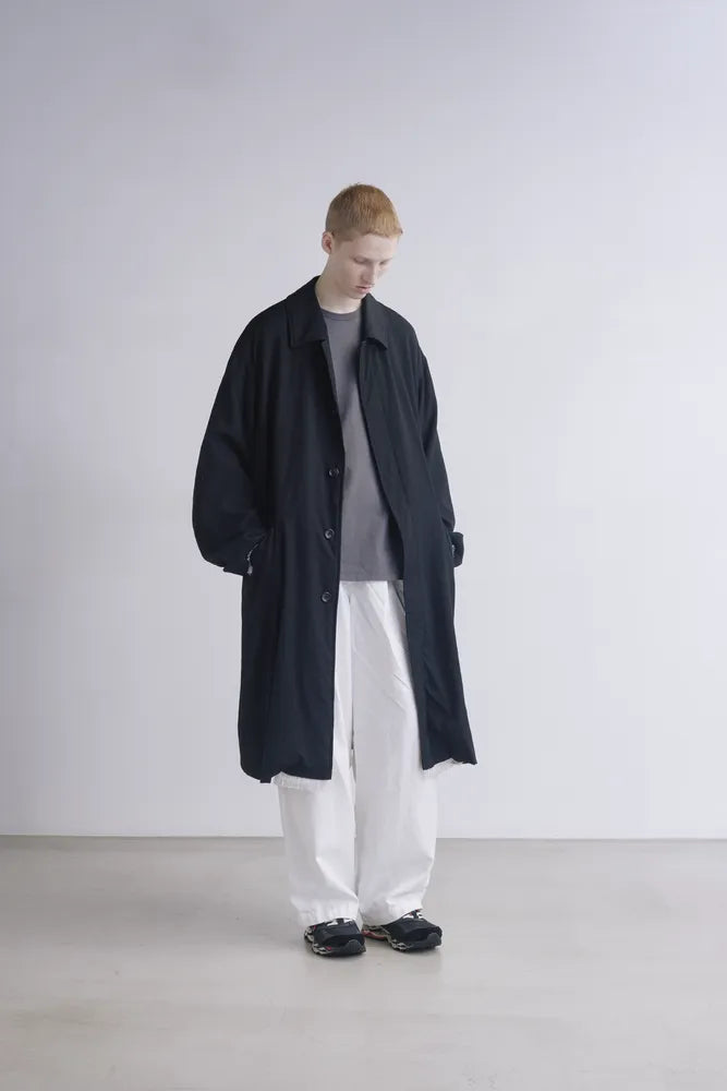Graphpaper の Wool Twill Washer Bal Collar Coat
