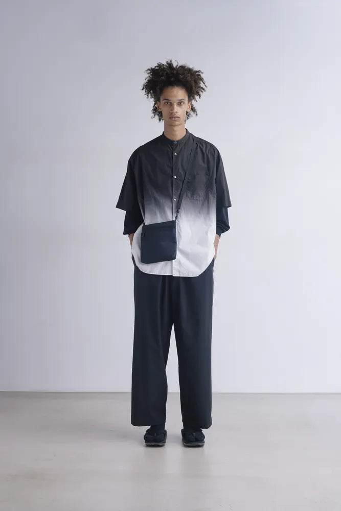 Graphpaper / Broad S/S Oversized Band Collar Shirt (GM241-50004C)