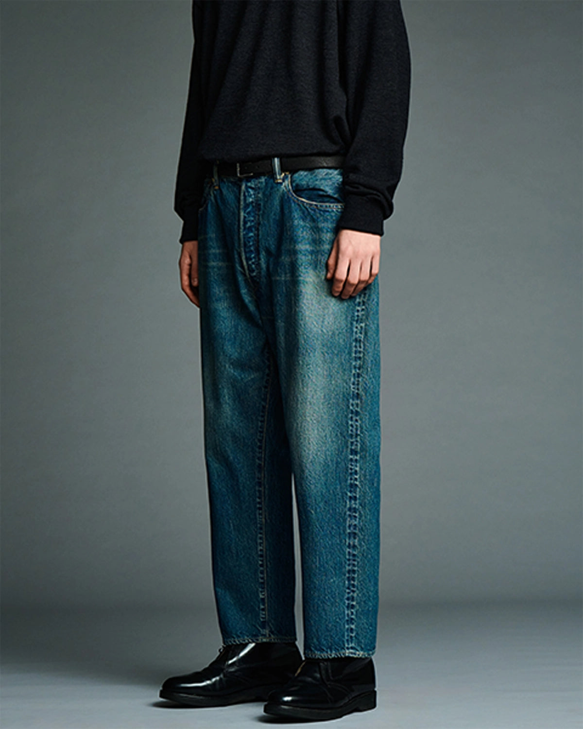 A.PRESSE / Washed Denim Wide Pants (AP-4002)
