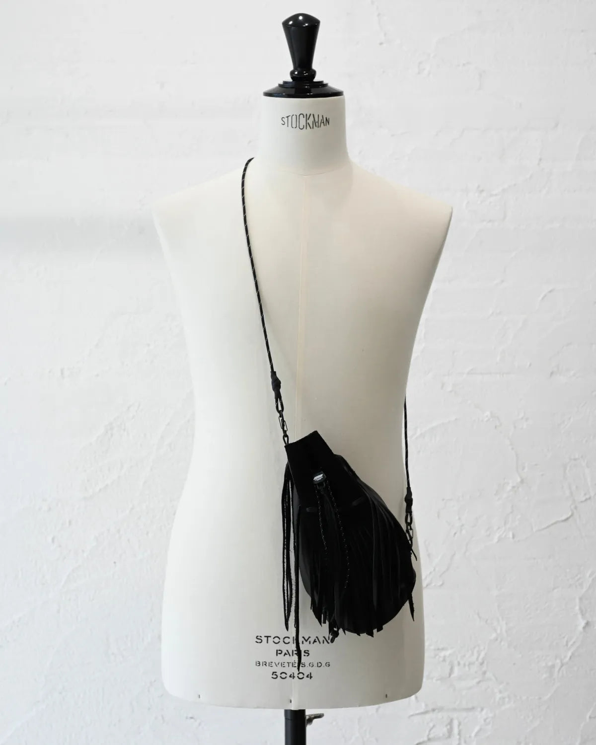 MIYAGIHIDETAKA -Rafu-  / B:TOGETHER × MIYAGIHIDETAKA Fringe ”KINCHAKU” Leather Bag (MH080)